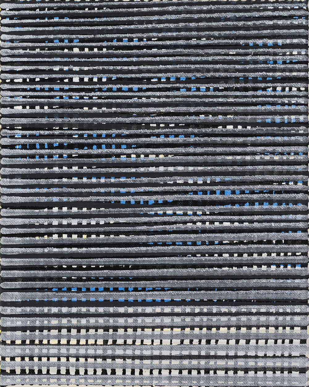 Nikola Dimitrov, Winterreise, 2023, Pigmente, Bindemittel auf Leinwand, 25  20 cm